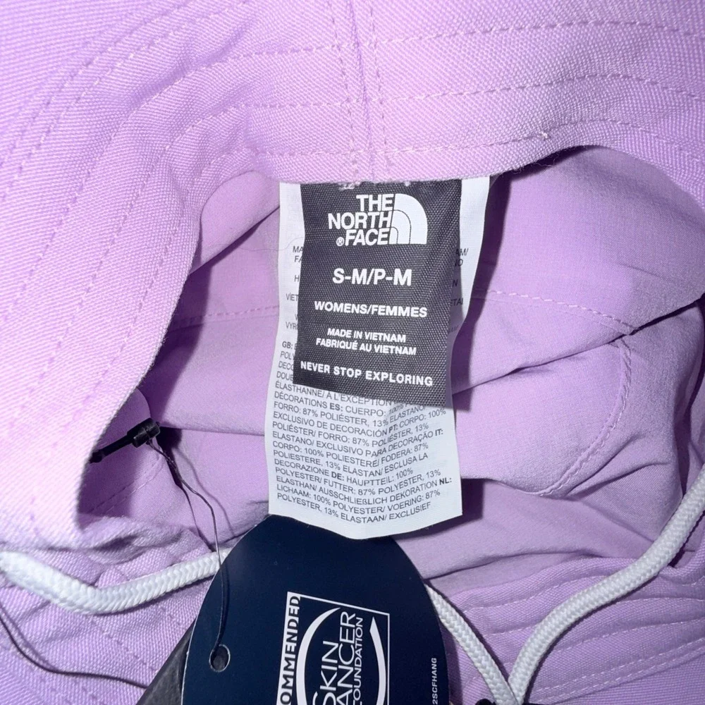 The North Face Brimmer Hat Women SM Purple NEW IWD Graphic Recycled NF0A5FX2IFA